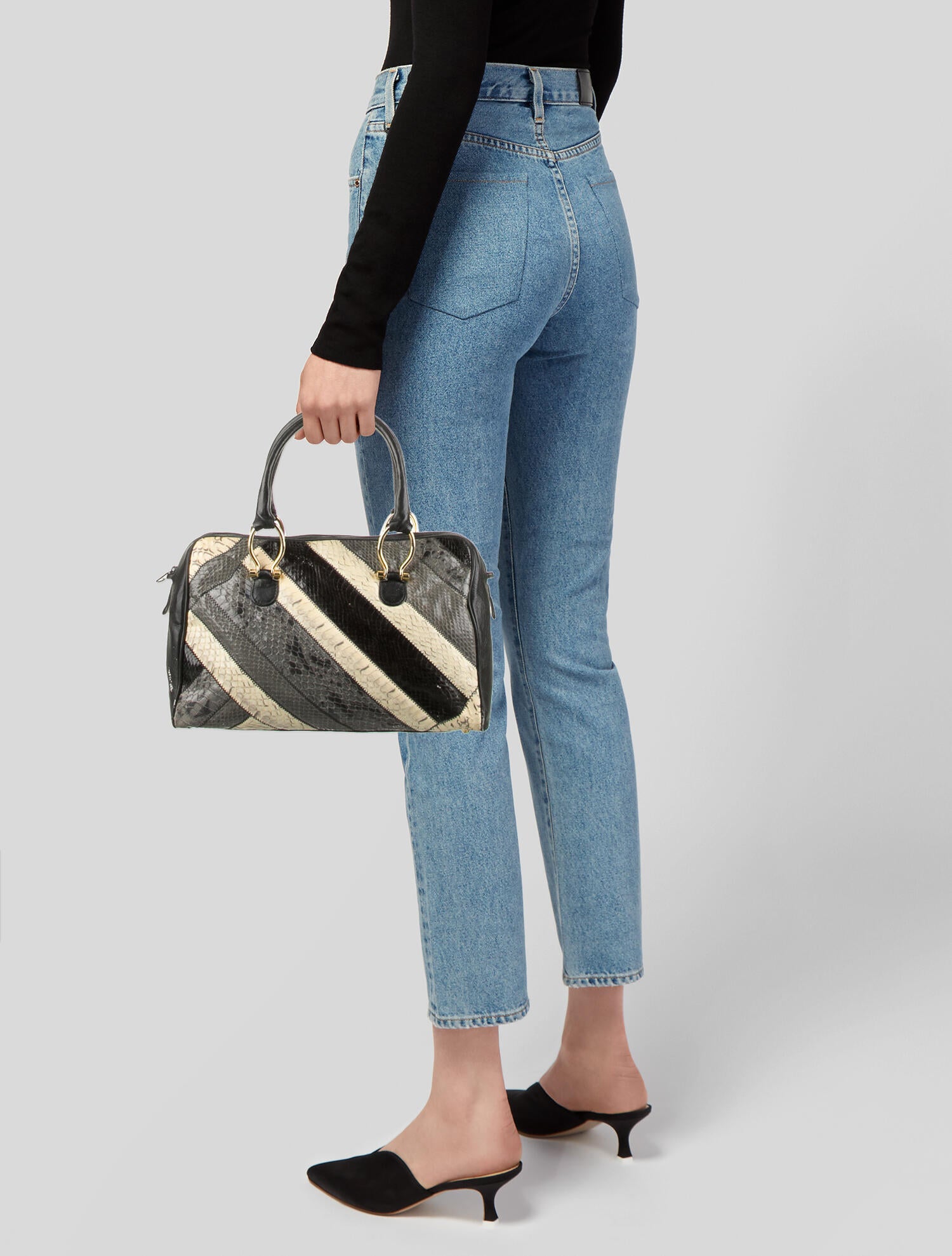 Pantera Leather Handle Bag