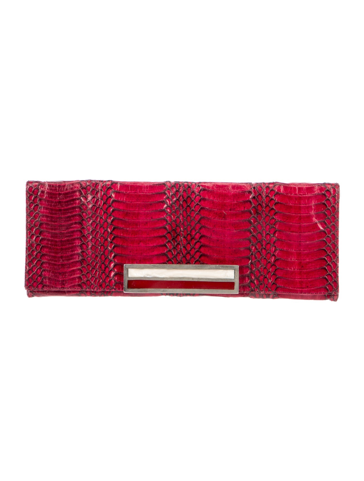 Pantera Embossed Leather Clutch