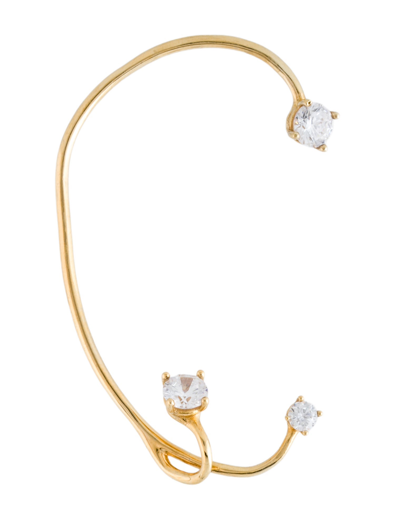 Panconesi Crystal Three Point Ear Cuff