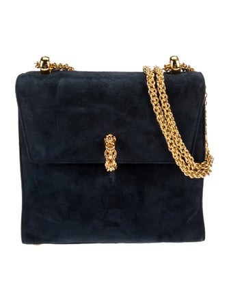 Paloma Picasso Suede Shoulder Bag