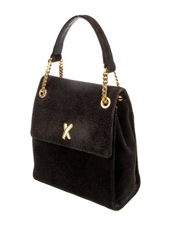 Paloma Picasso Suede Top Handle Bag