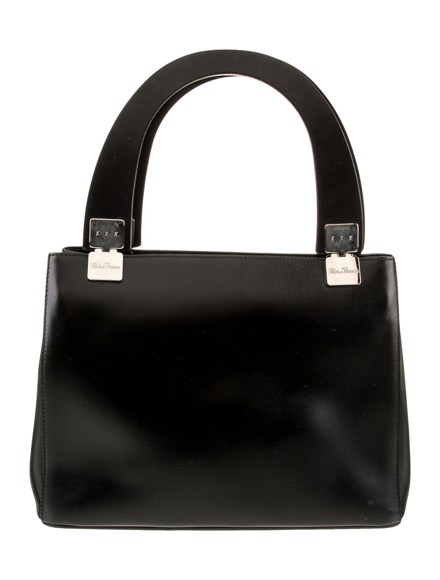 Paloma Picasso Leather Top Handle Bag
