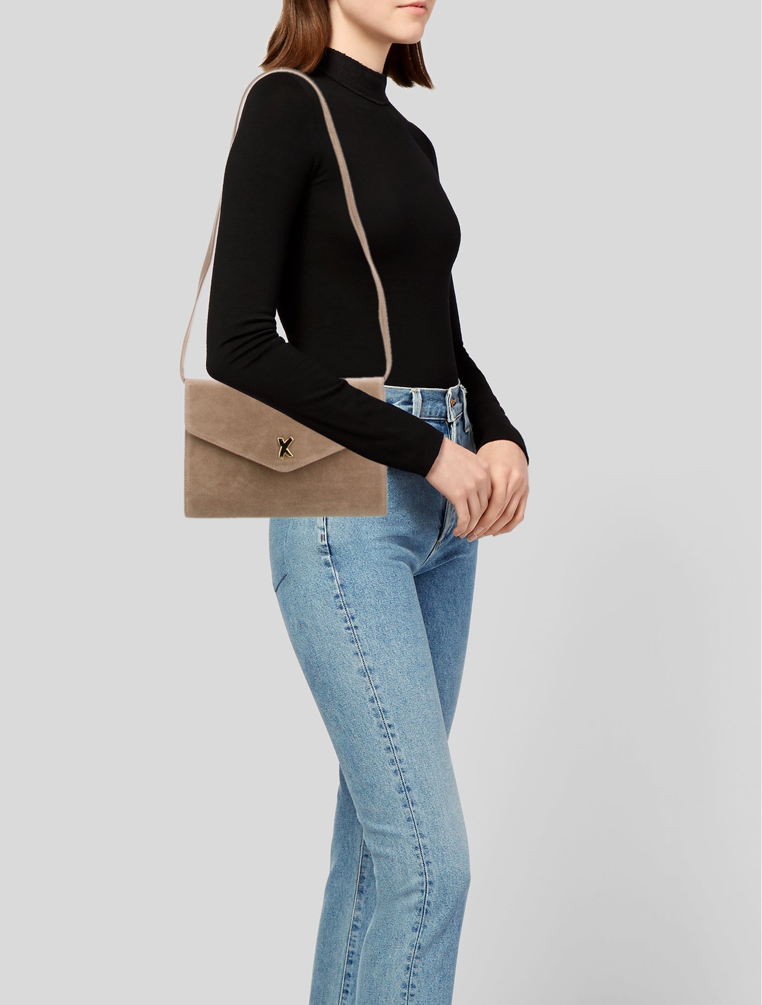 Paloma Picasso Suede Crossbody Bag