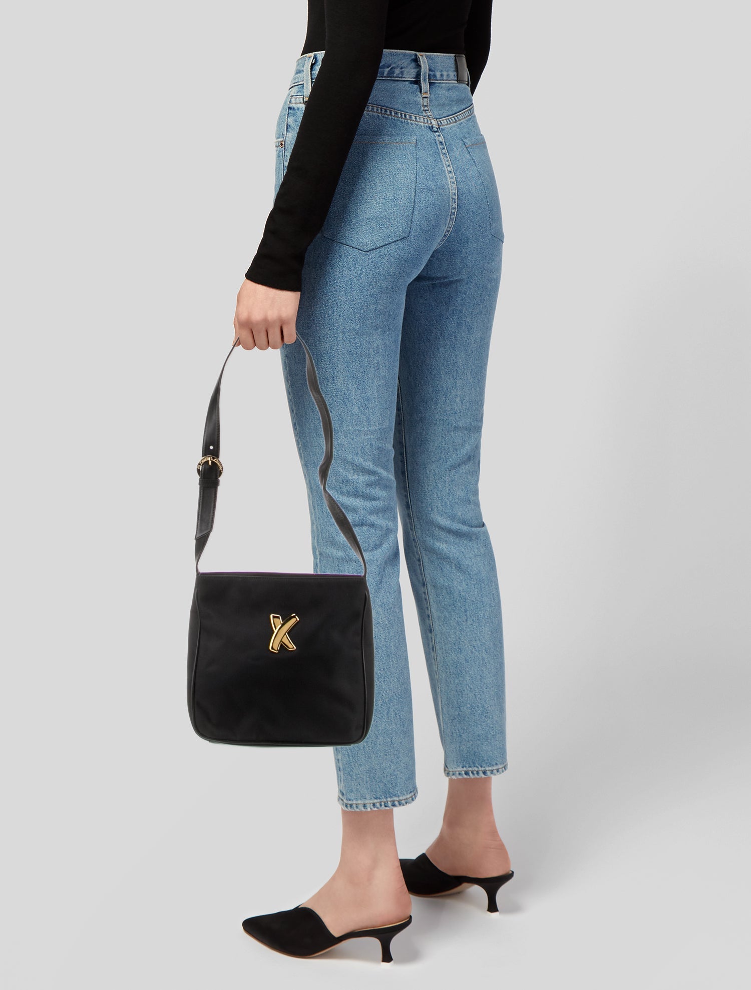 Paloma Picasso Nylon Shoulder Bag