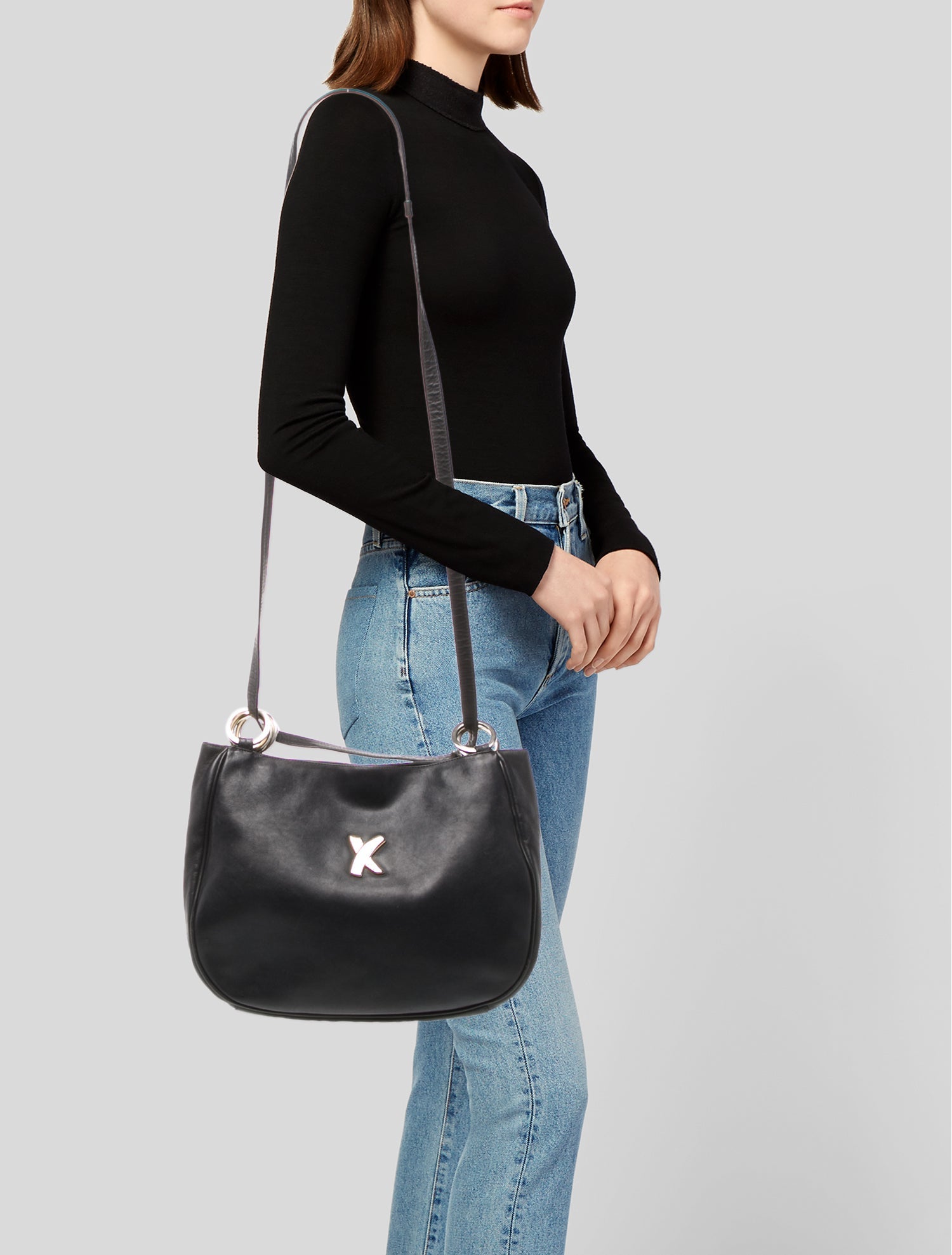 Paloma Picasso Leather Shoulder Bag