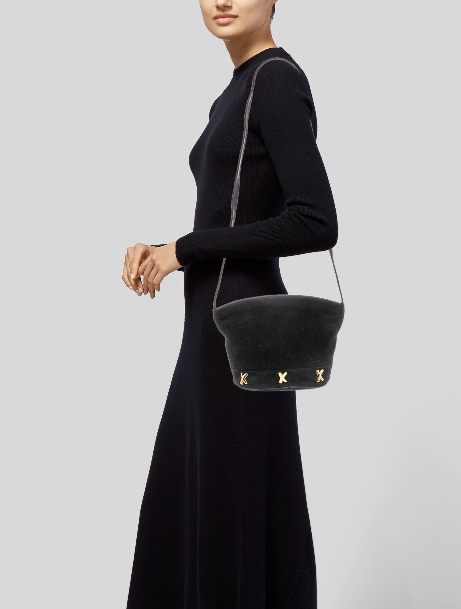 Paloma Picasso Suede Crossbody Bag
