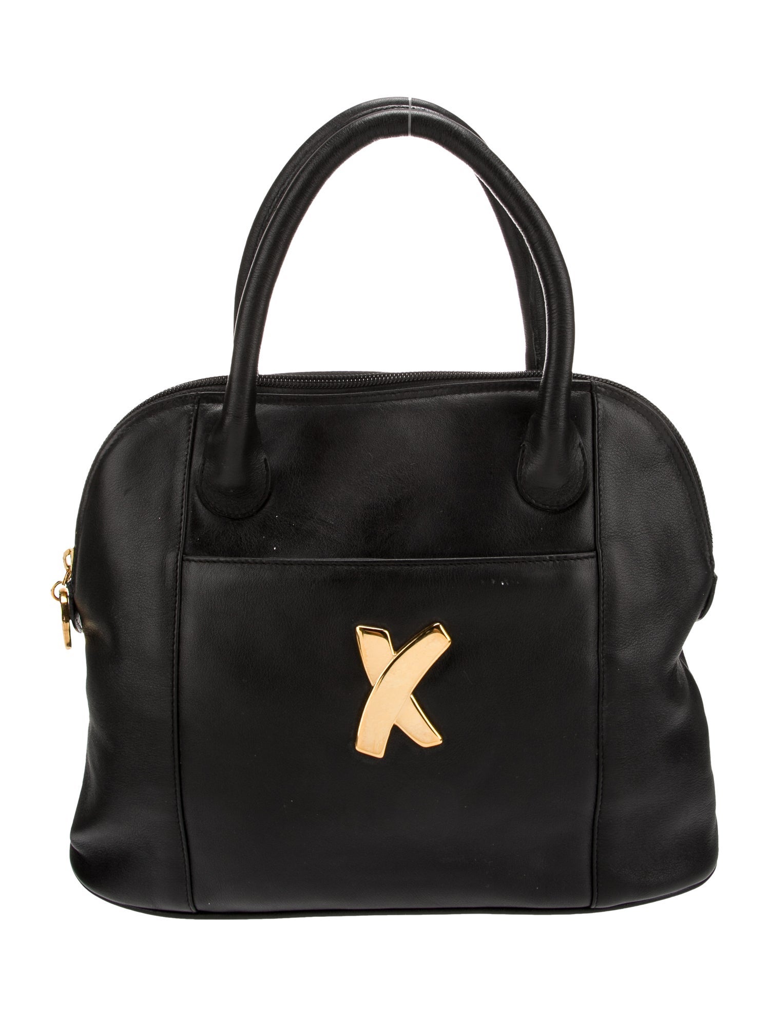 Paloma Picasso Leather Top Handle Bag