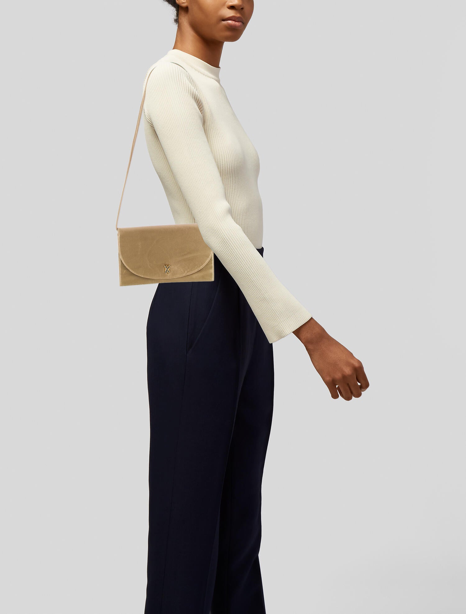 Paloma Picasso Satin Shoulder Bag