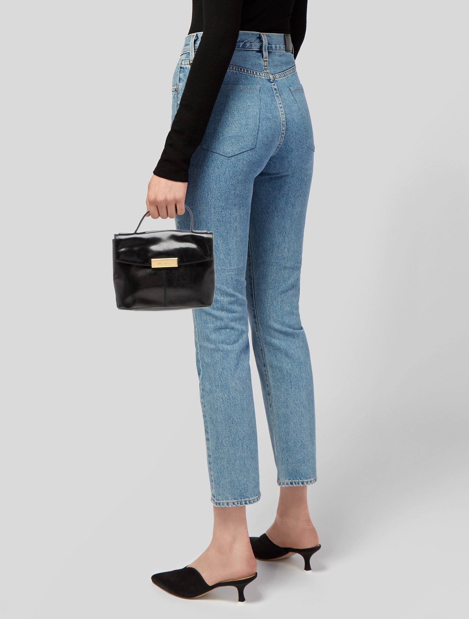 Paloma Picasso Patent Leather Top Handle Bag