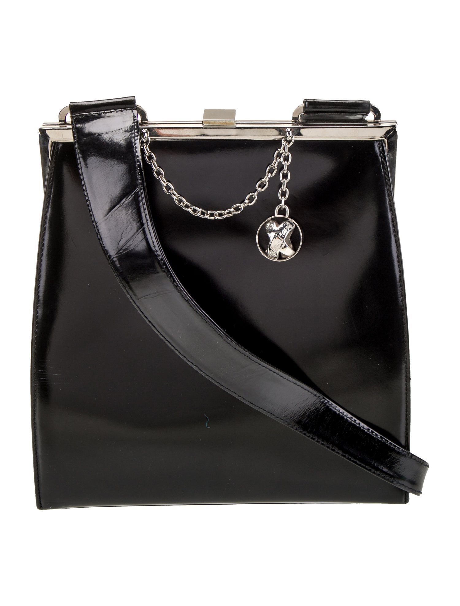 Paloma Picasso Leather Shoulder Bag Vintage