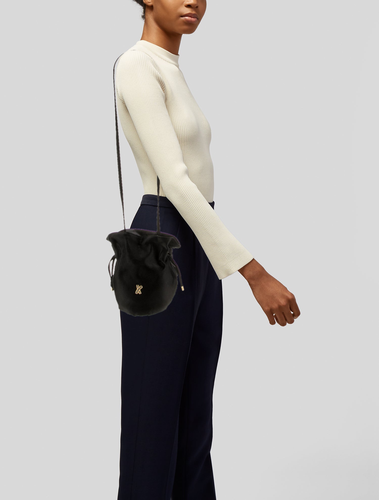 Paloma Picasso Satin Shoulder Bag