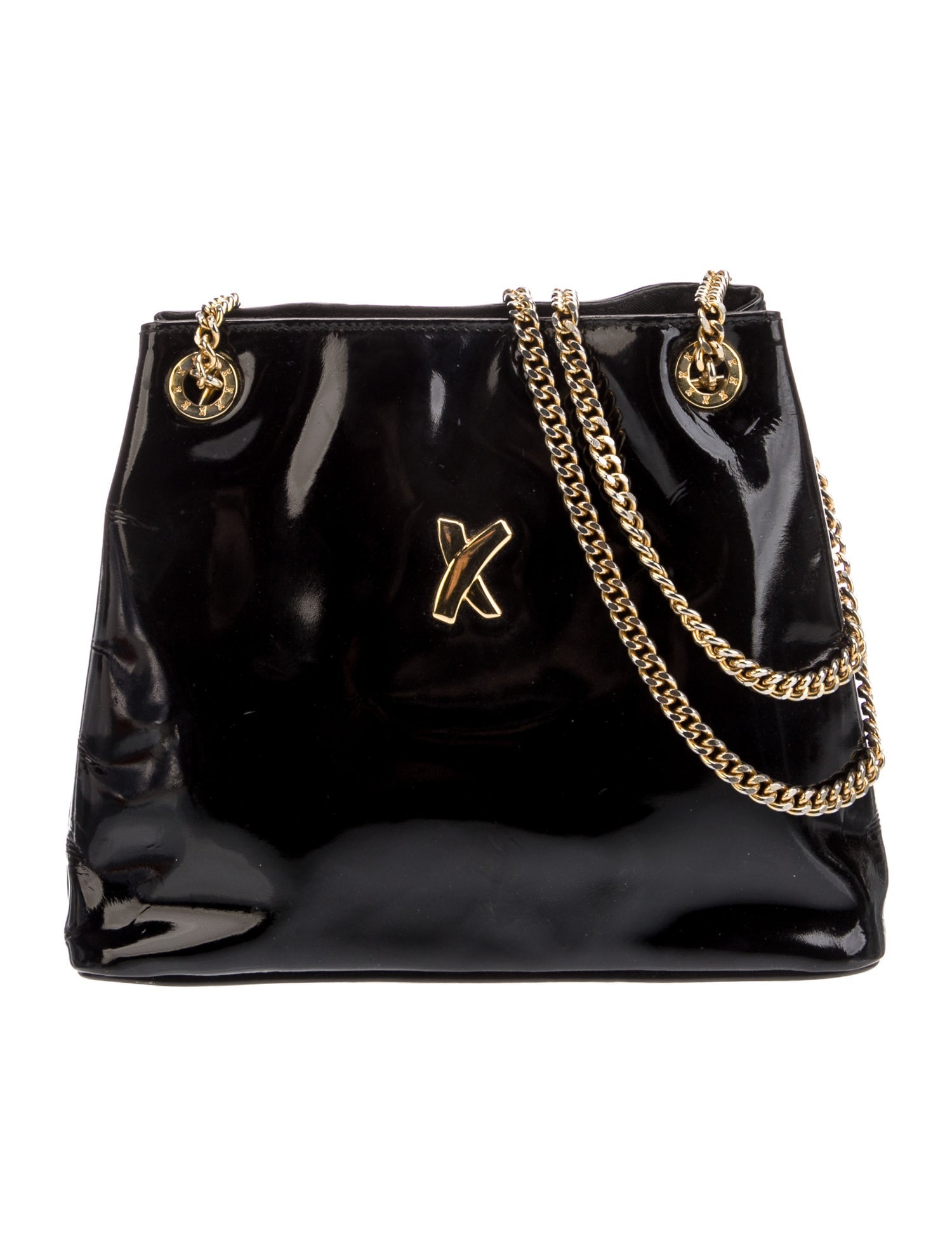 Paloma Picasso Patent Leather Shoulder Bag