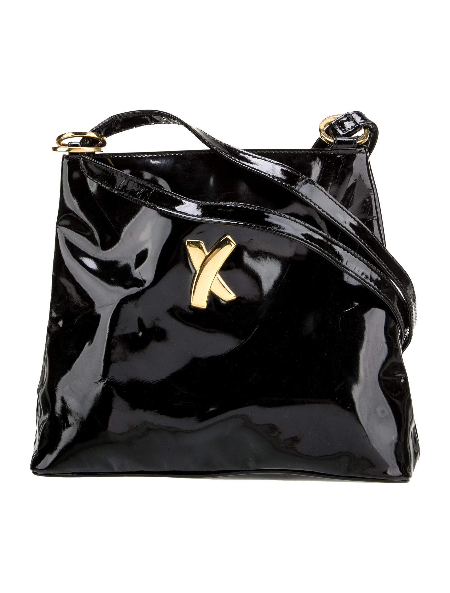 Paloma Picasso Patent Leather Shoulder Bag