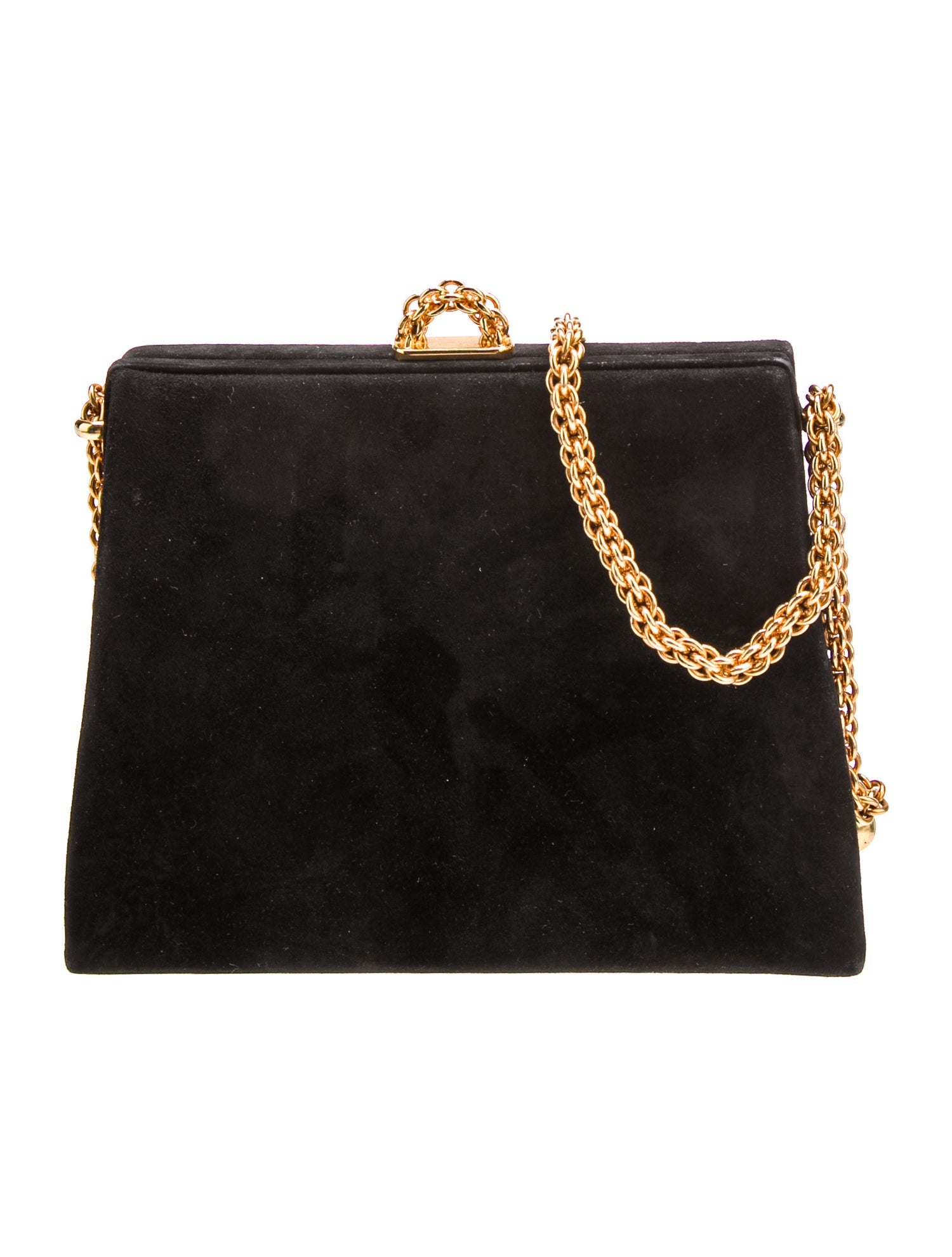 Paloma Picasso Velvet Shoulder Bag