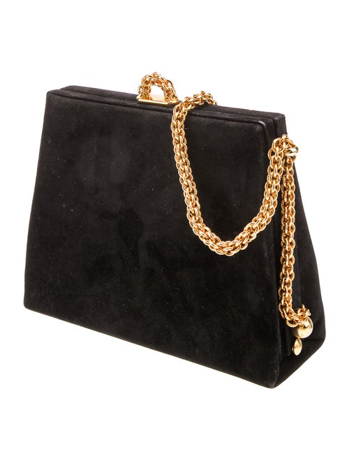 Paloma Picasso Velvet Shoulder Bag