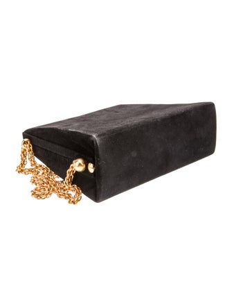Paloma Picasso Velvet Shoulder Bag