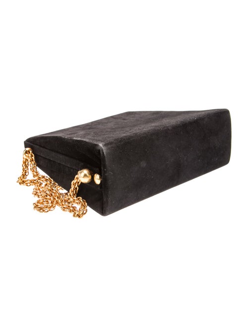 Paloma Picasso Velvet Shoulder Bag