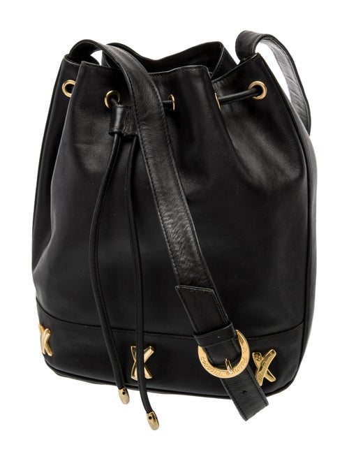 Paloma Picasso Leather Bucket Bag