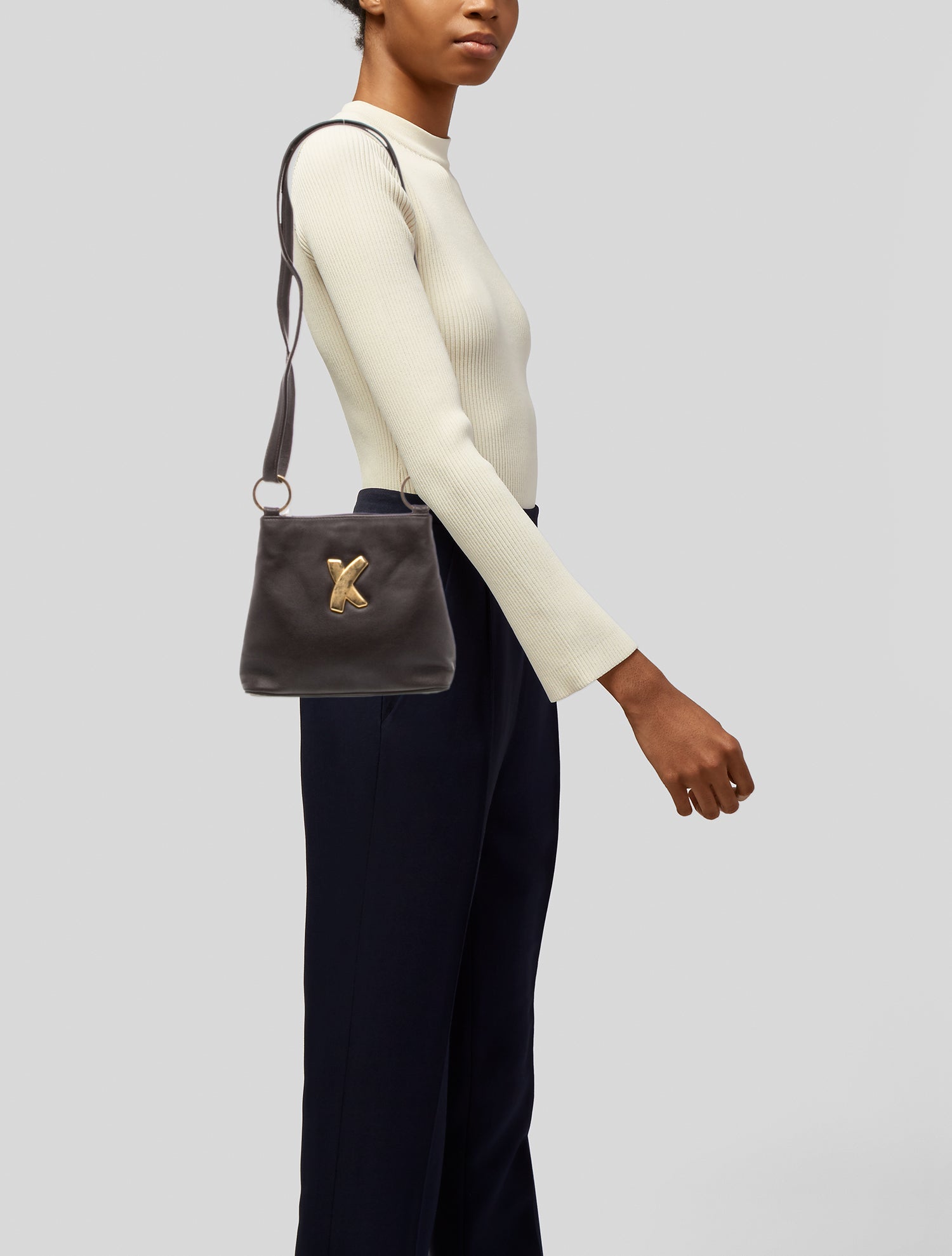 Paloma Picasso Leather Shoulder Bag Vintage - Brown Shoulder Bags