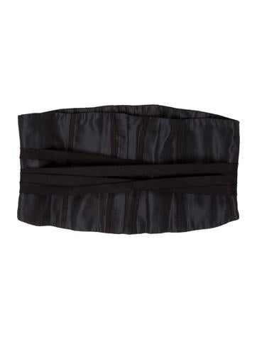 Pamella Roland Lace-Up Silk Corset