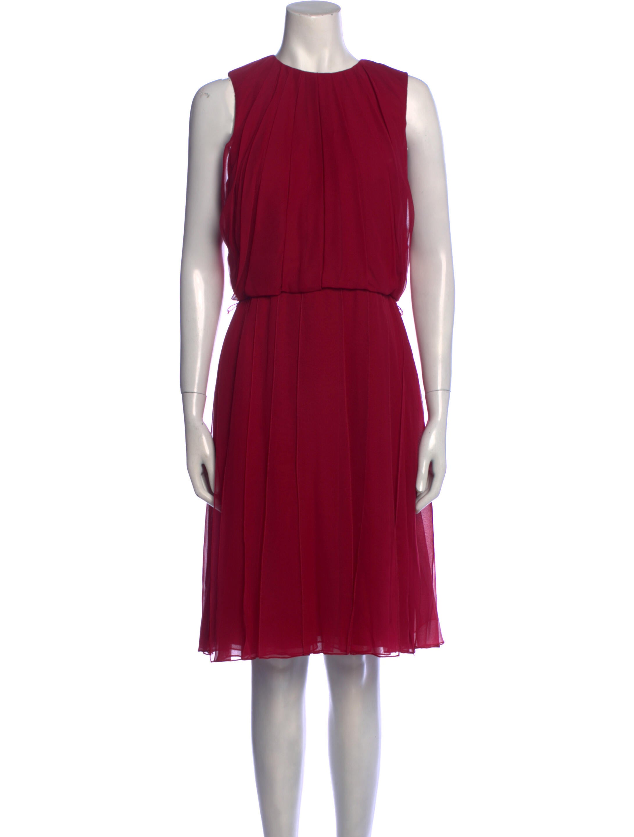 Pamella Roland Silk Knee-Length Dress