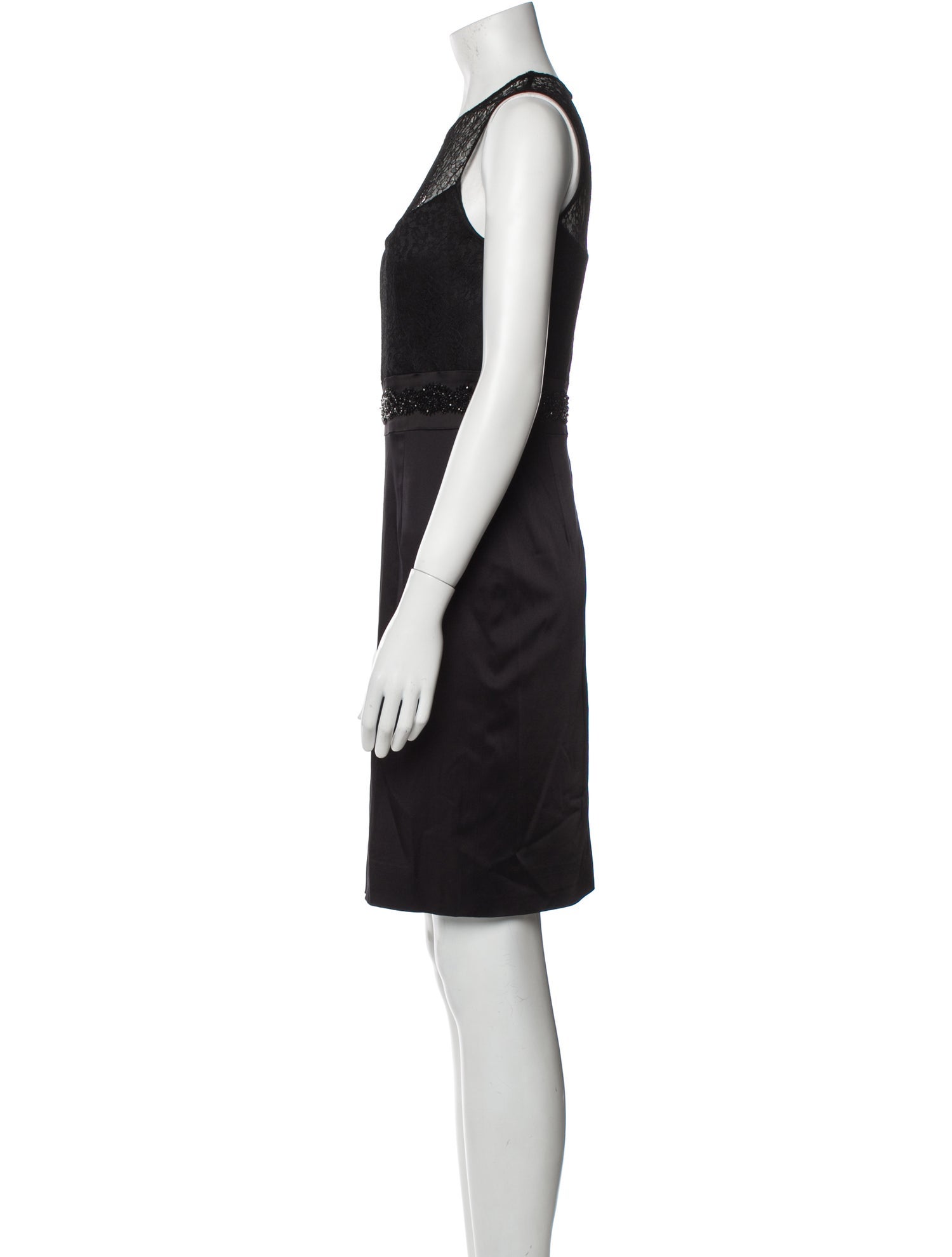 Pamella Roland Crew Neck Knee-Length Dress
