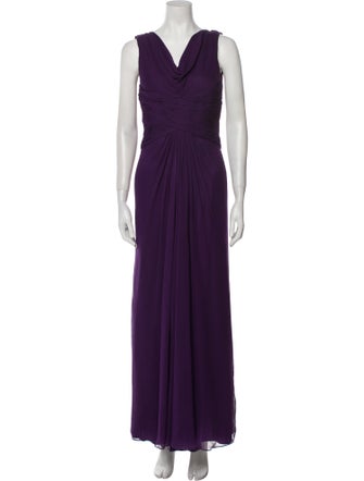 Pamella Roland Silk Long Dress