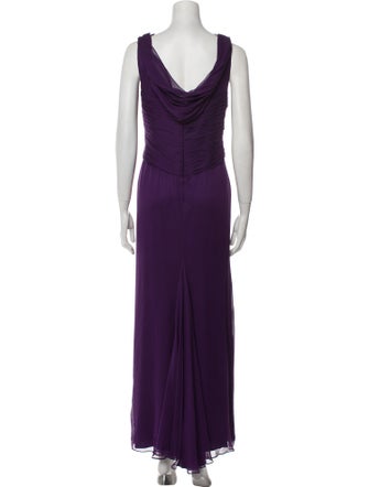 Pamella Roland Silk Long Dress