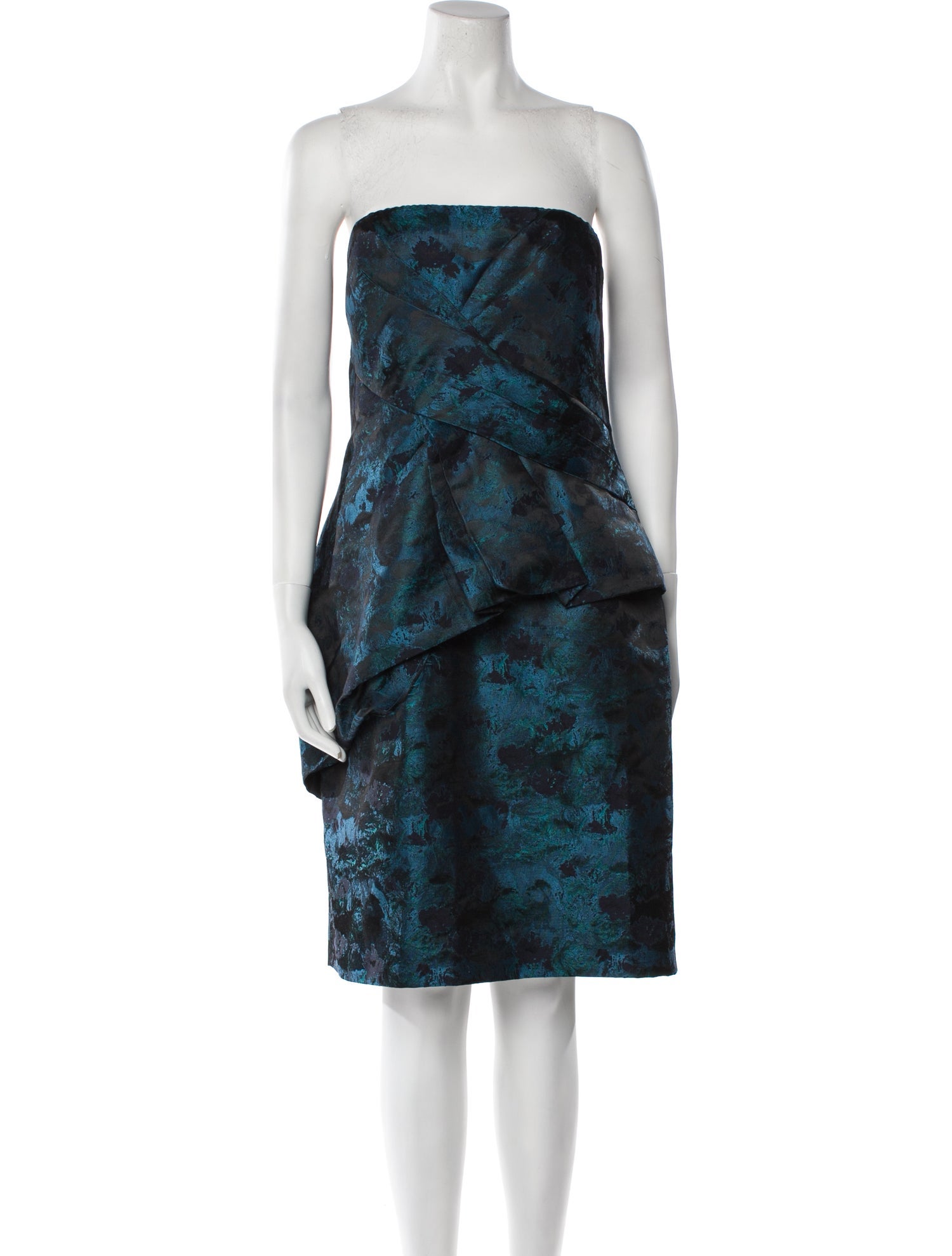 Pamella Roland Printed Mini Dress