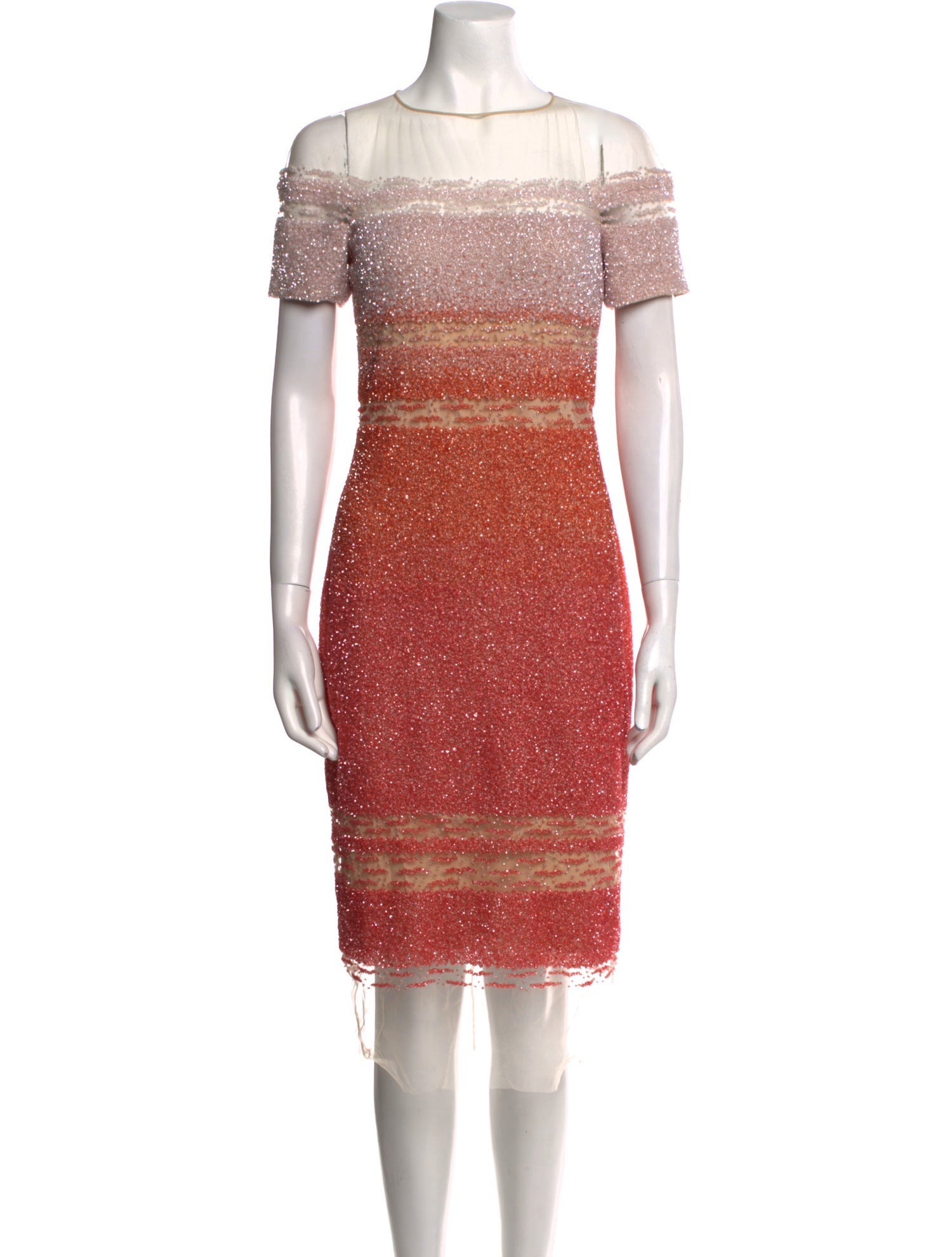 Pamella Roland Sequin Midi Length Dress w/ Tags