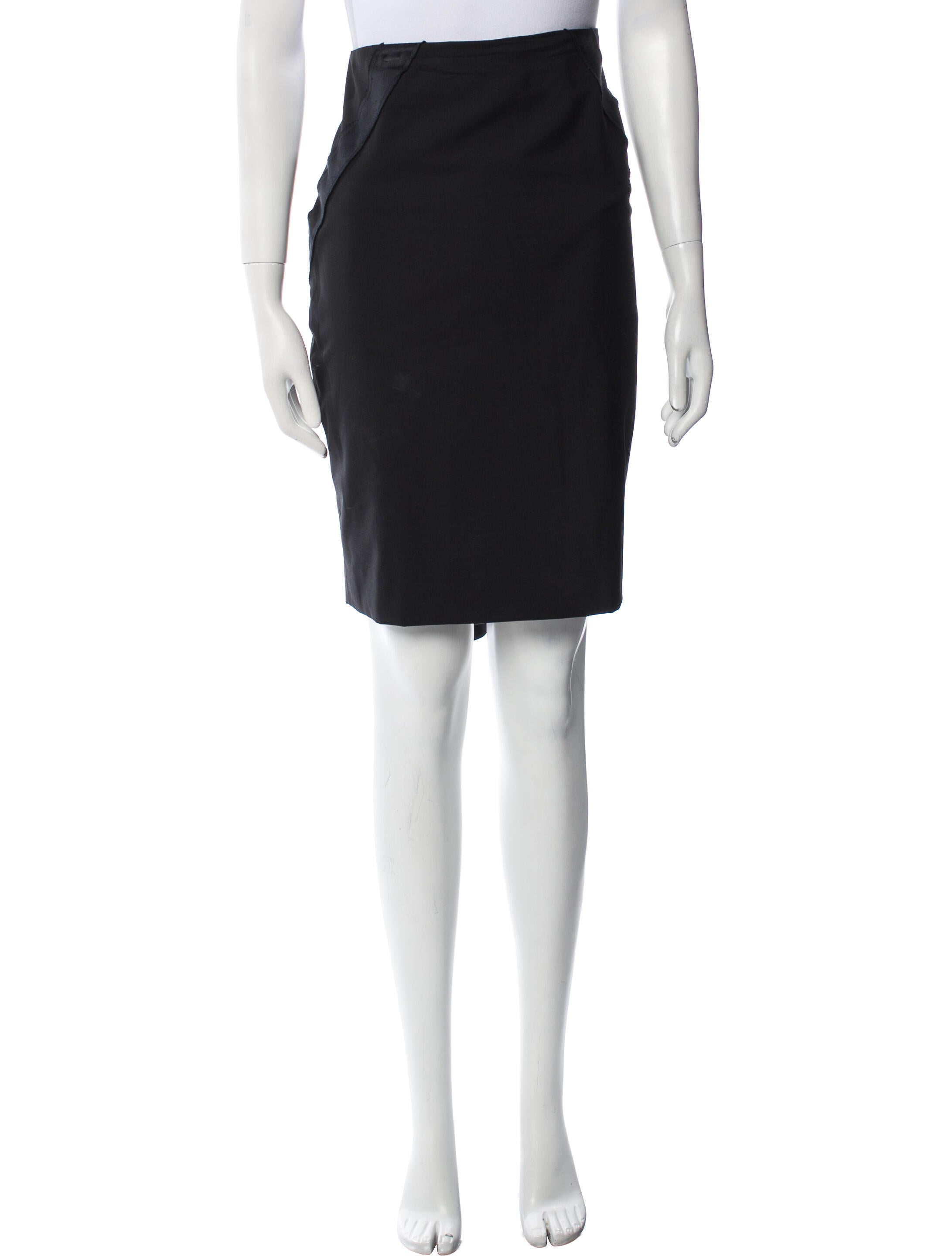 Pamella Roland Wool Knee-Length Skirt