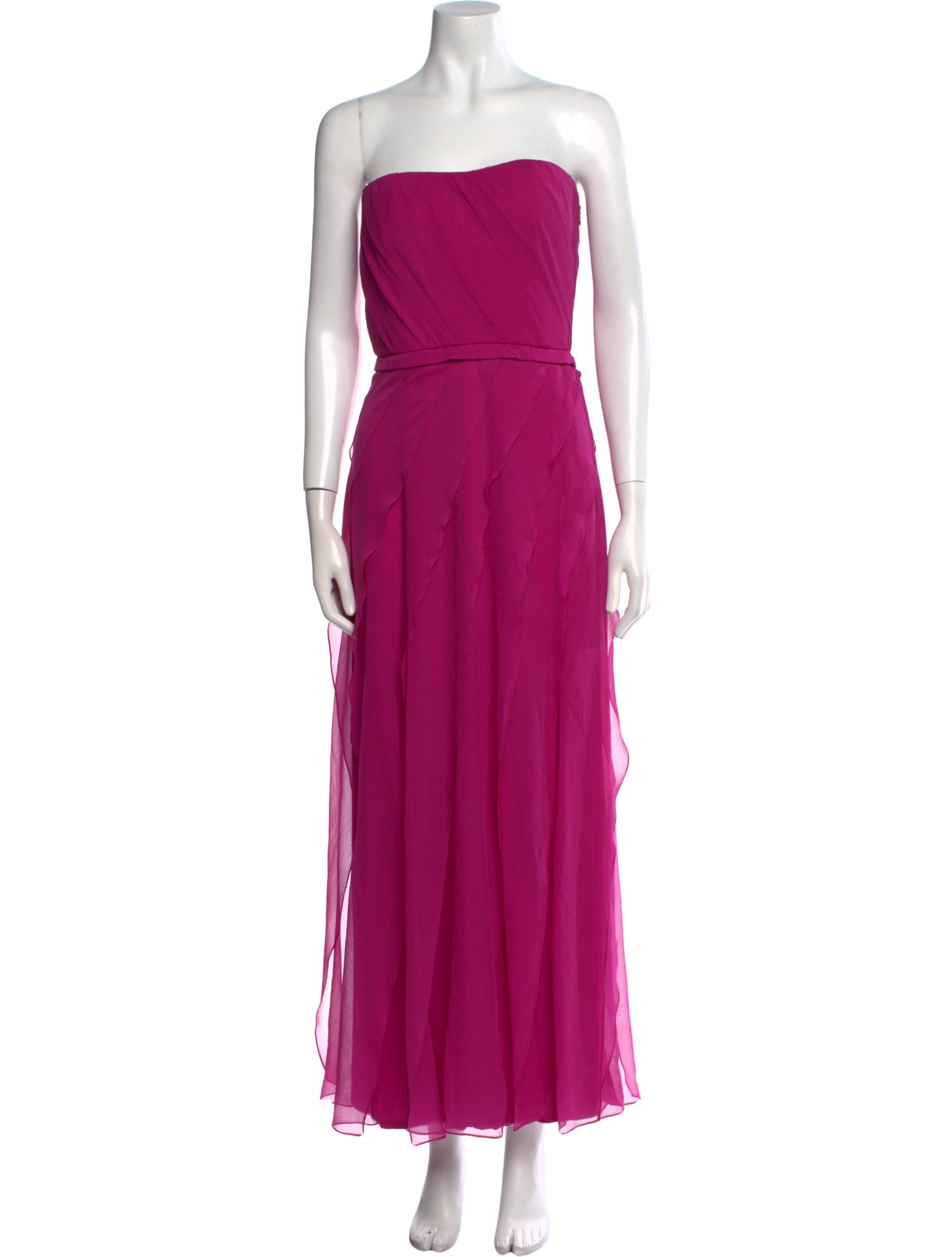 Pamella Roland Silk Long Dress