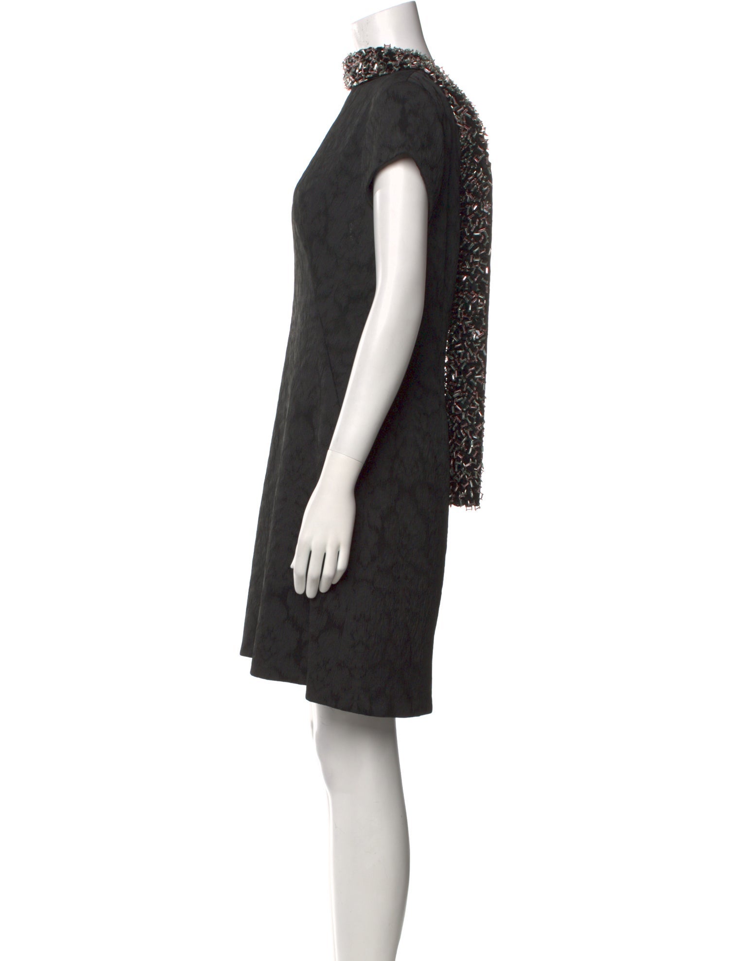 Pamella Roland Patterned Mini Dress