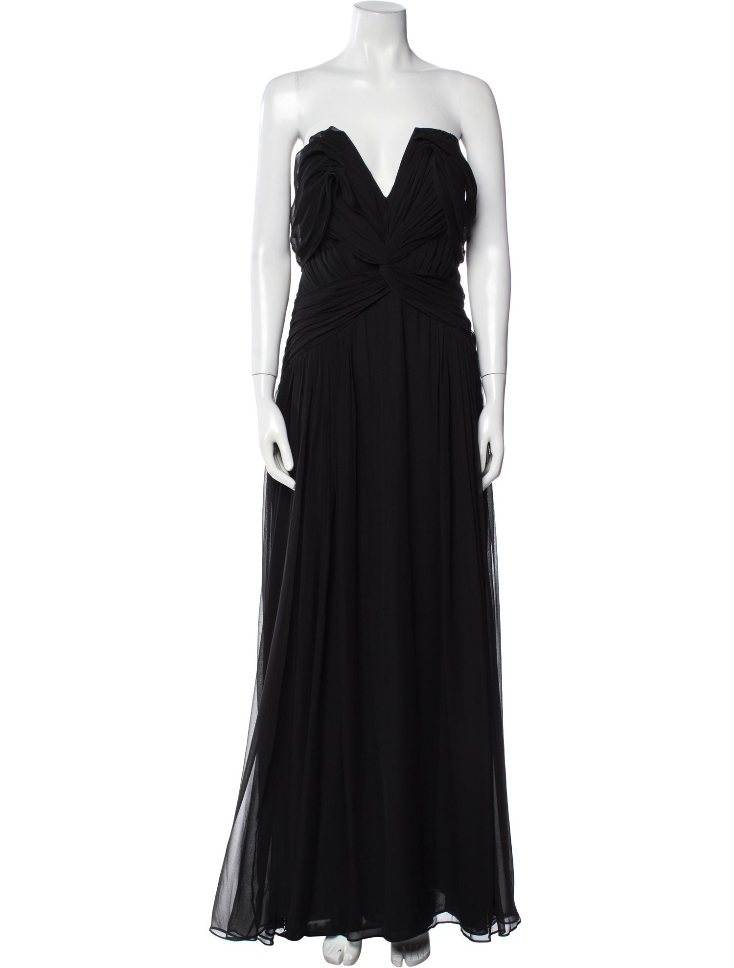 Pamella Roland Silk Long Dress
