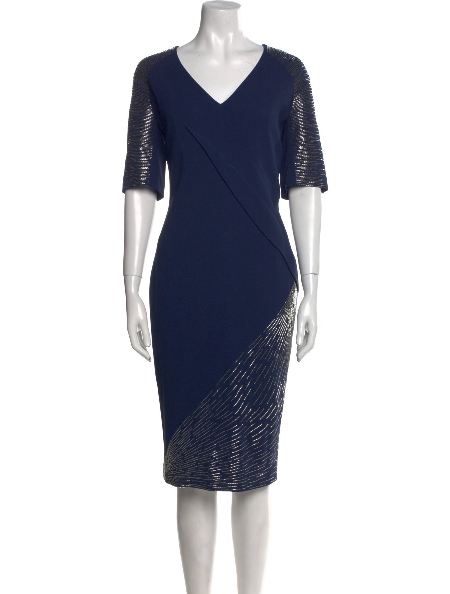 Pamella Roland Wool Midi Length Dress