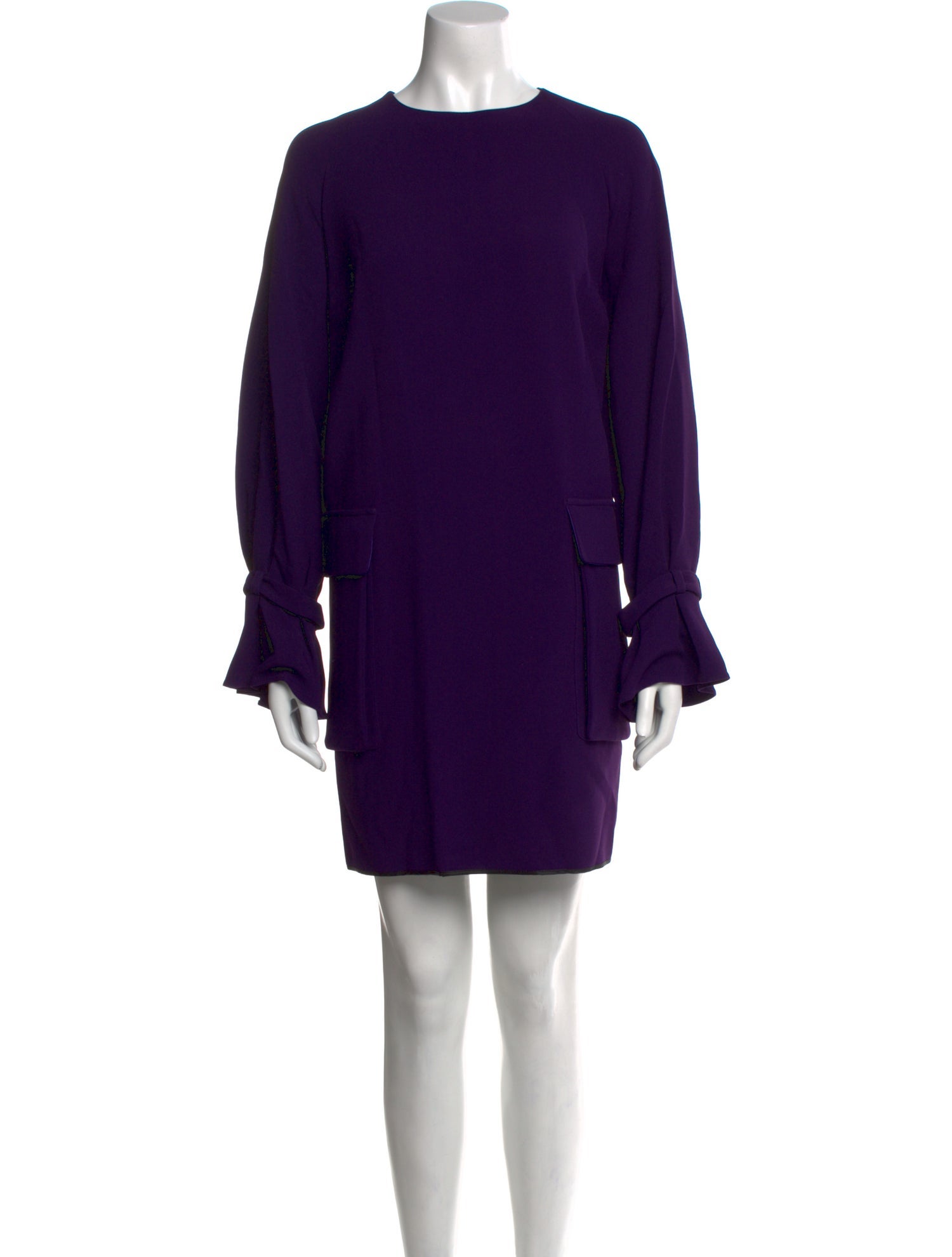 Pamella Roland Crew Neck Mini Dress