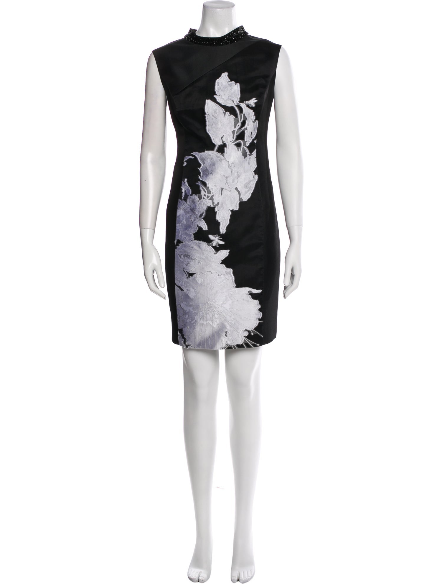 Pamella Roland Floral Print Mini Dress