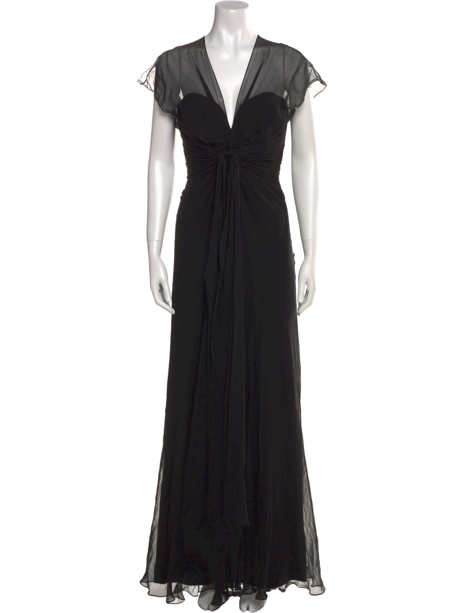 Pamella Roland Silk Long Dress