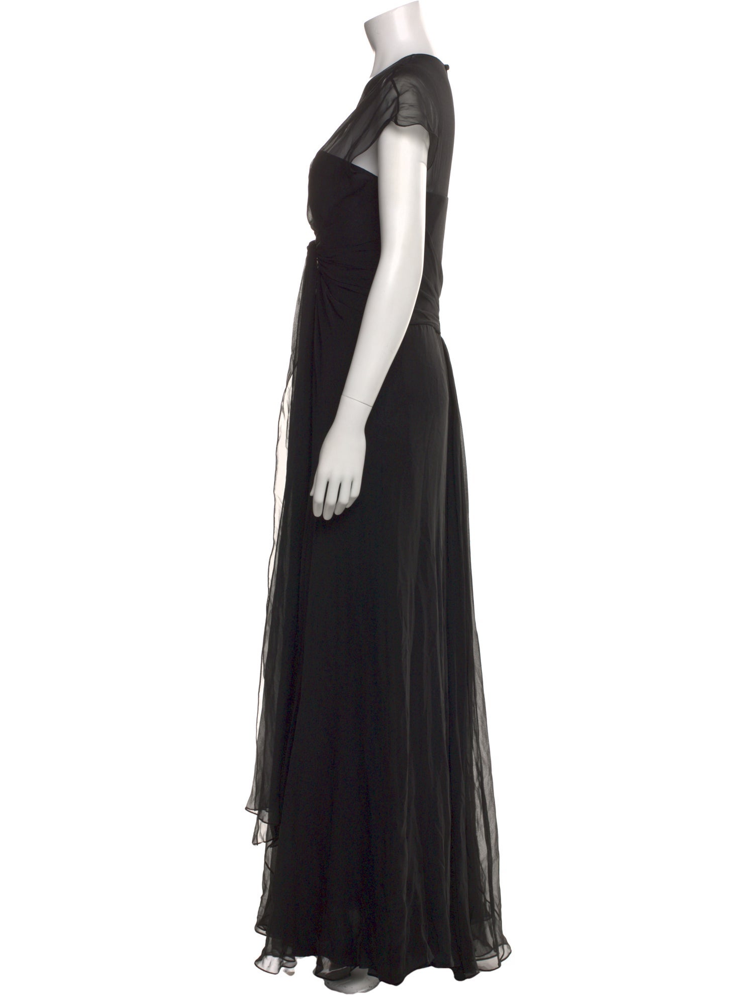 Pamella Roland Silk Long Dress
