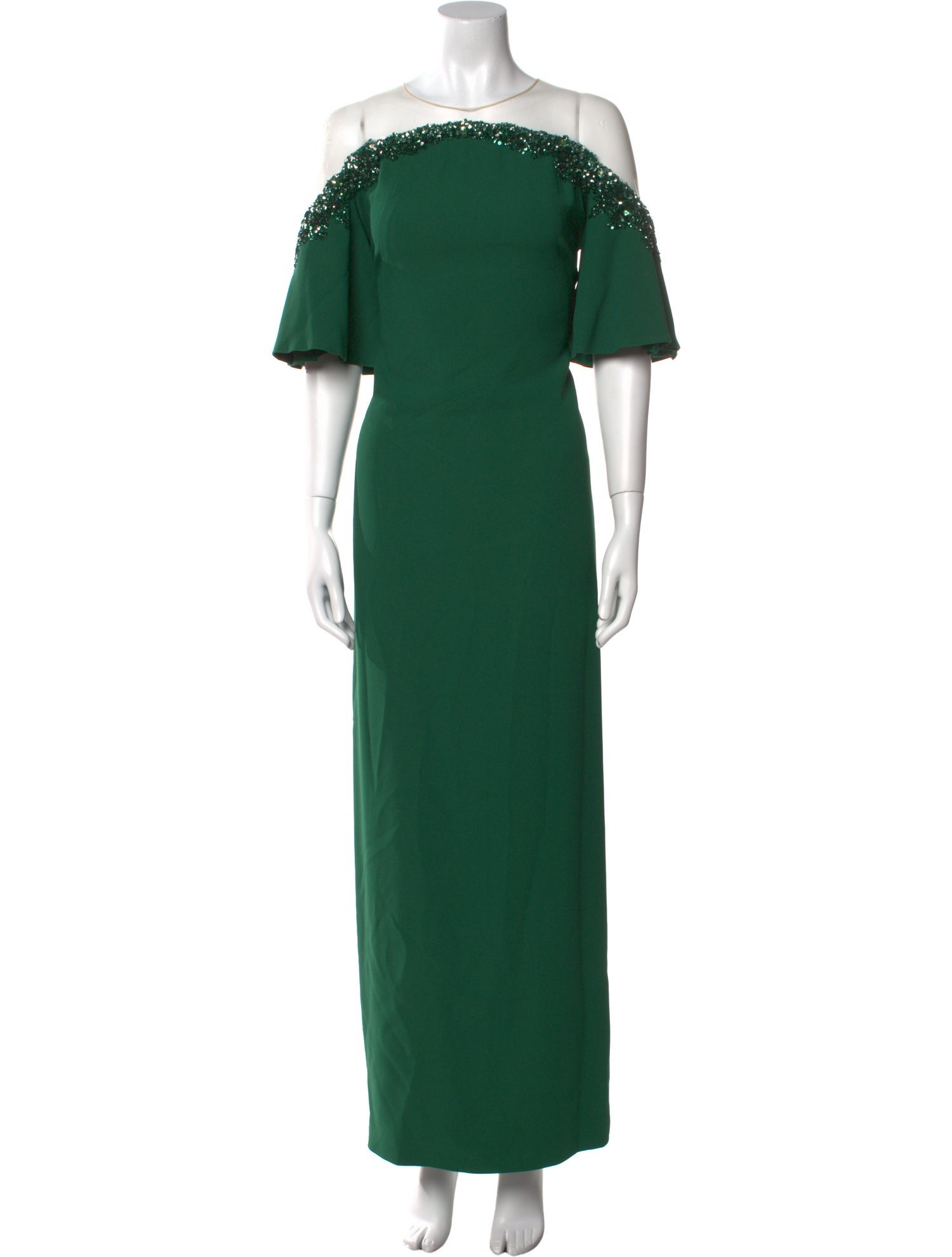 Pamella Roland Silk Long Dress