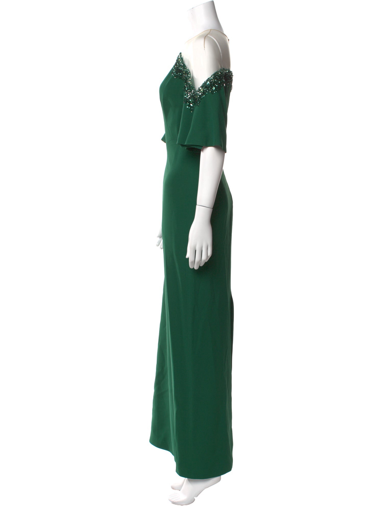 Pamella Roland Silk Long Dress
