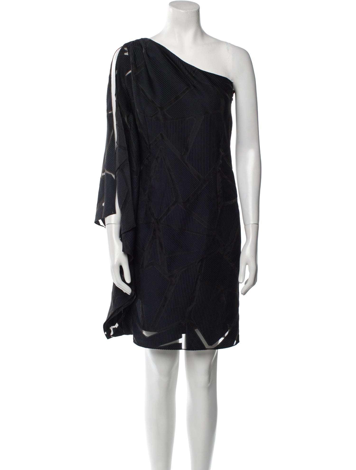 Pamella Roland One-Shoulder Mini Dress