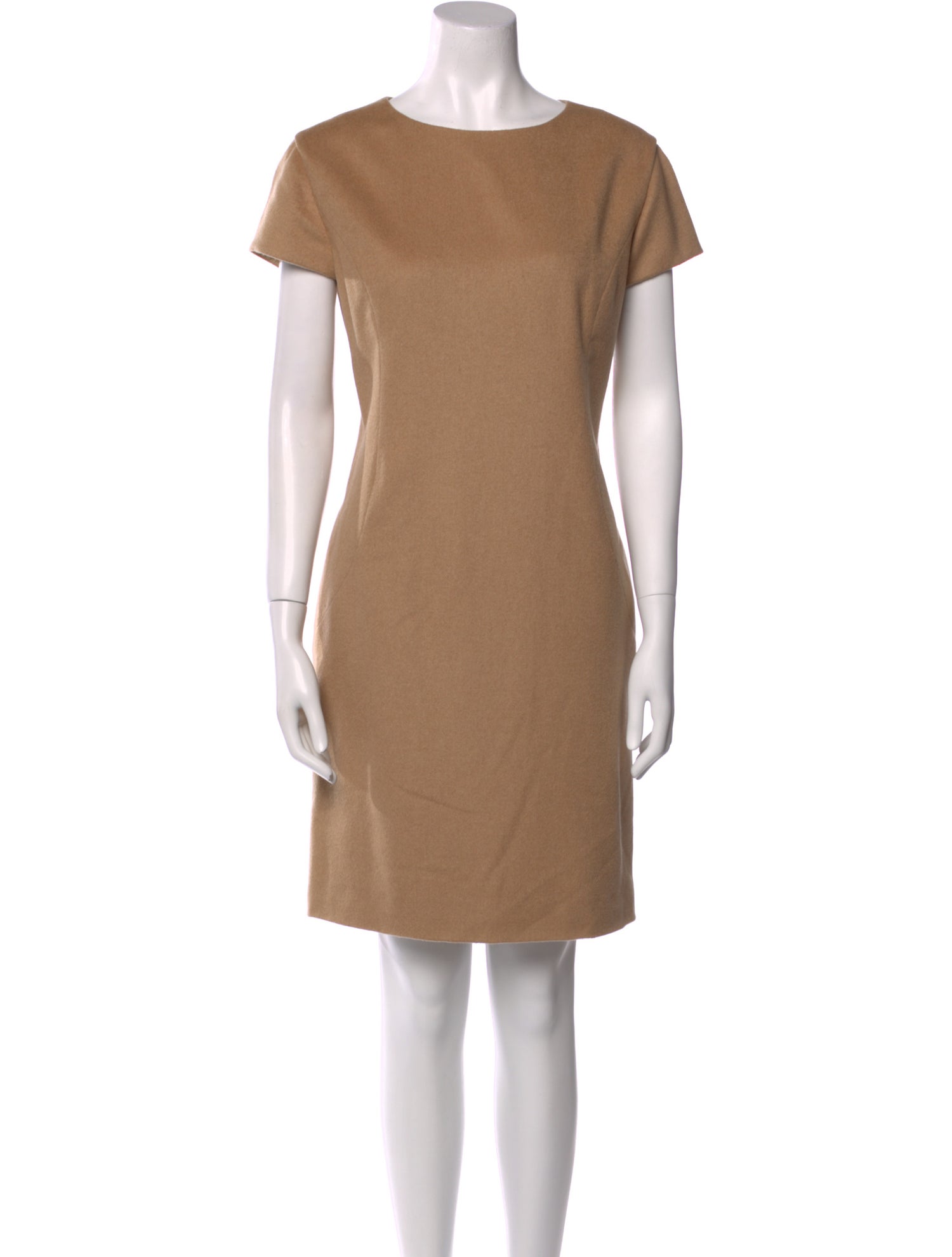 Pamella Roland Bateau Neckline Mini Dress