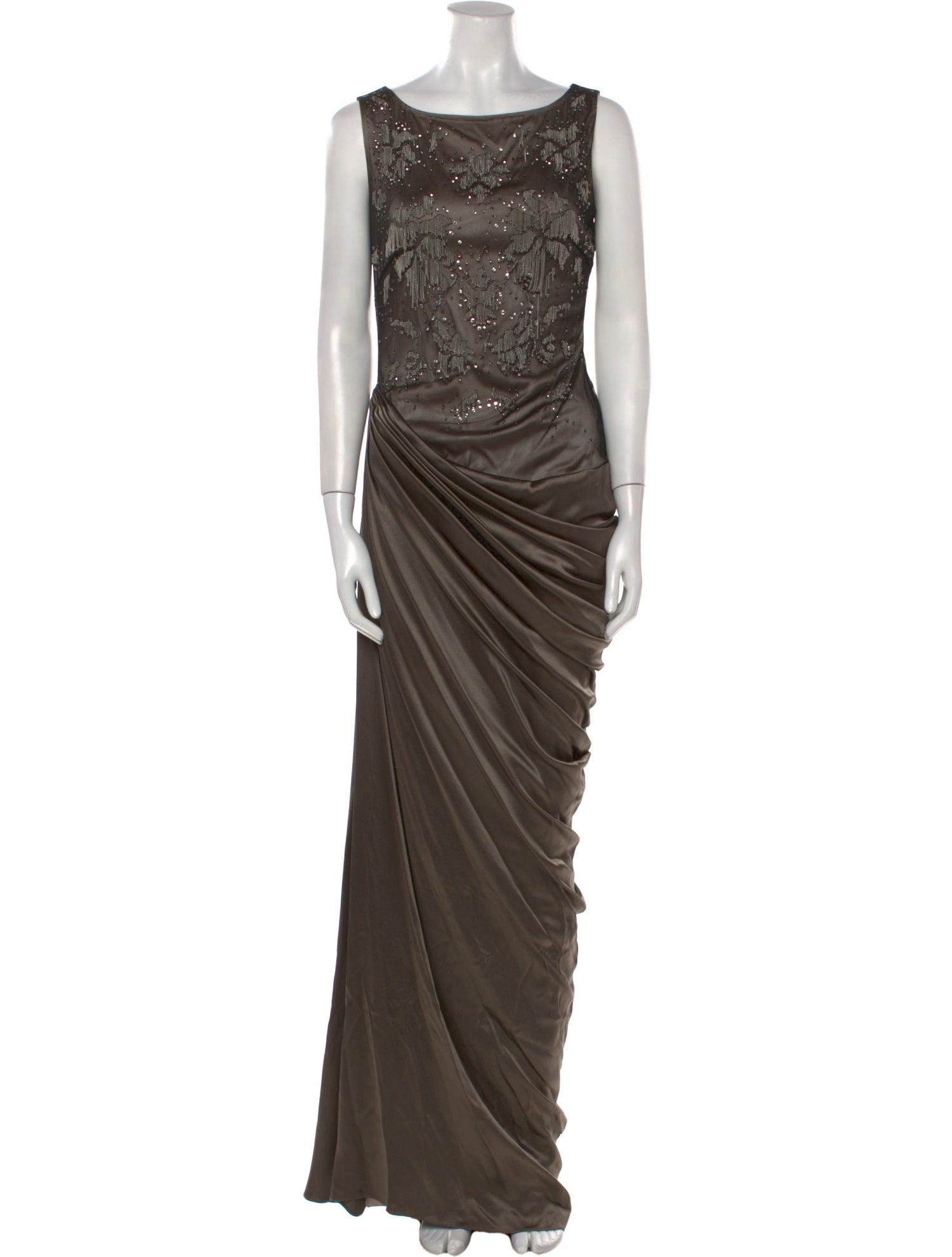 Pamella Roland Silk Long Dress