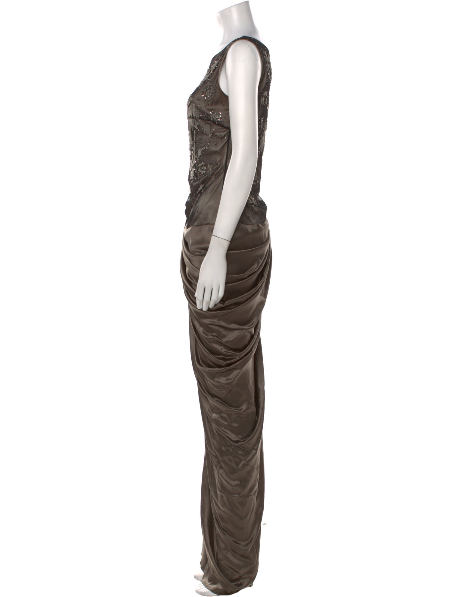 Pamella Roland Silk Long Dress