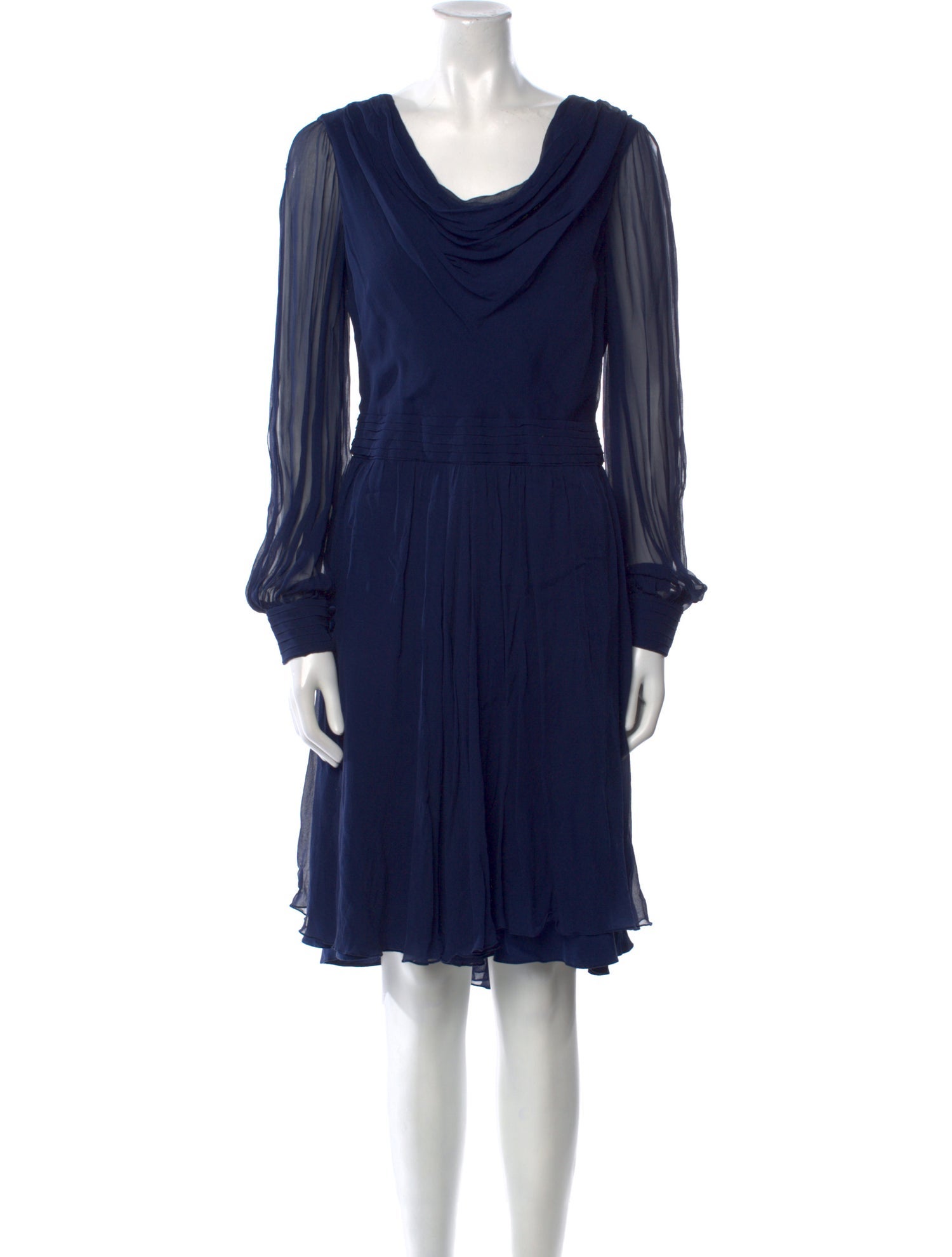 Pamella Roland Silk Knee-Length Dress