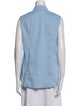 Pamella Roland Sleeveless Button-Up Top