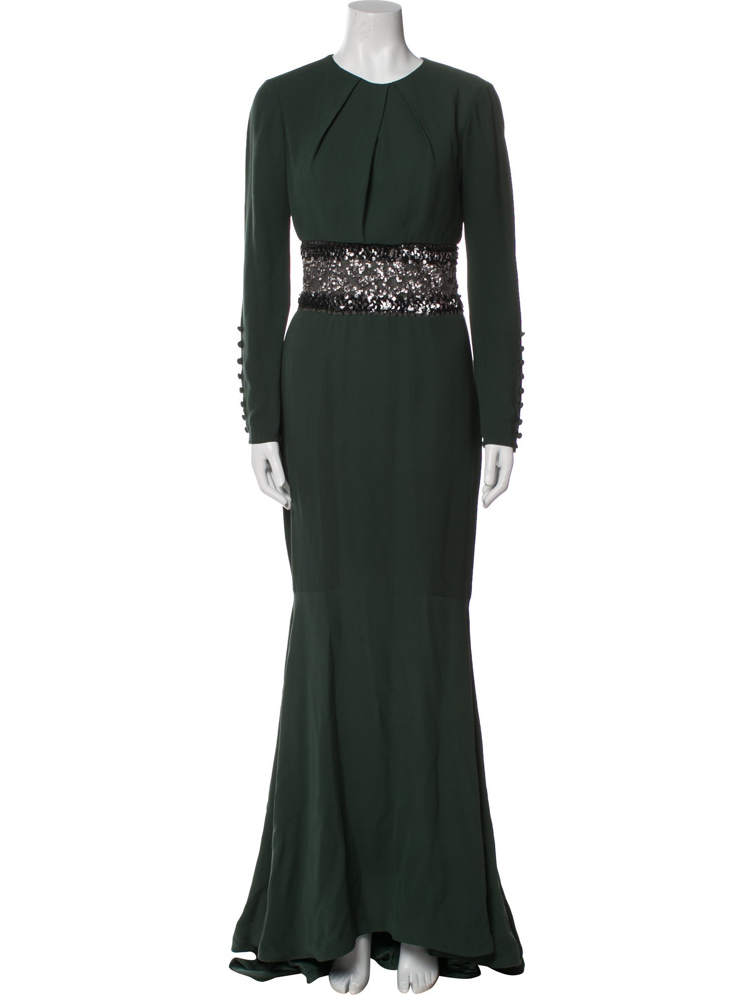Pamella Roland Silk Long Dress