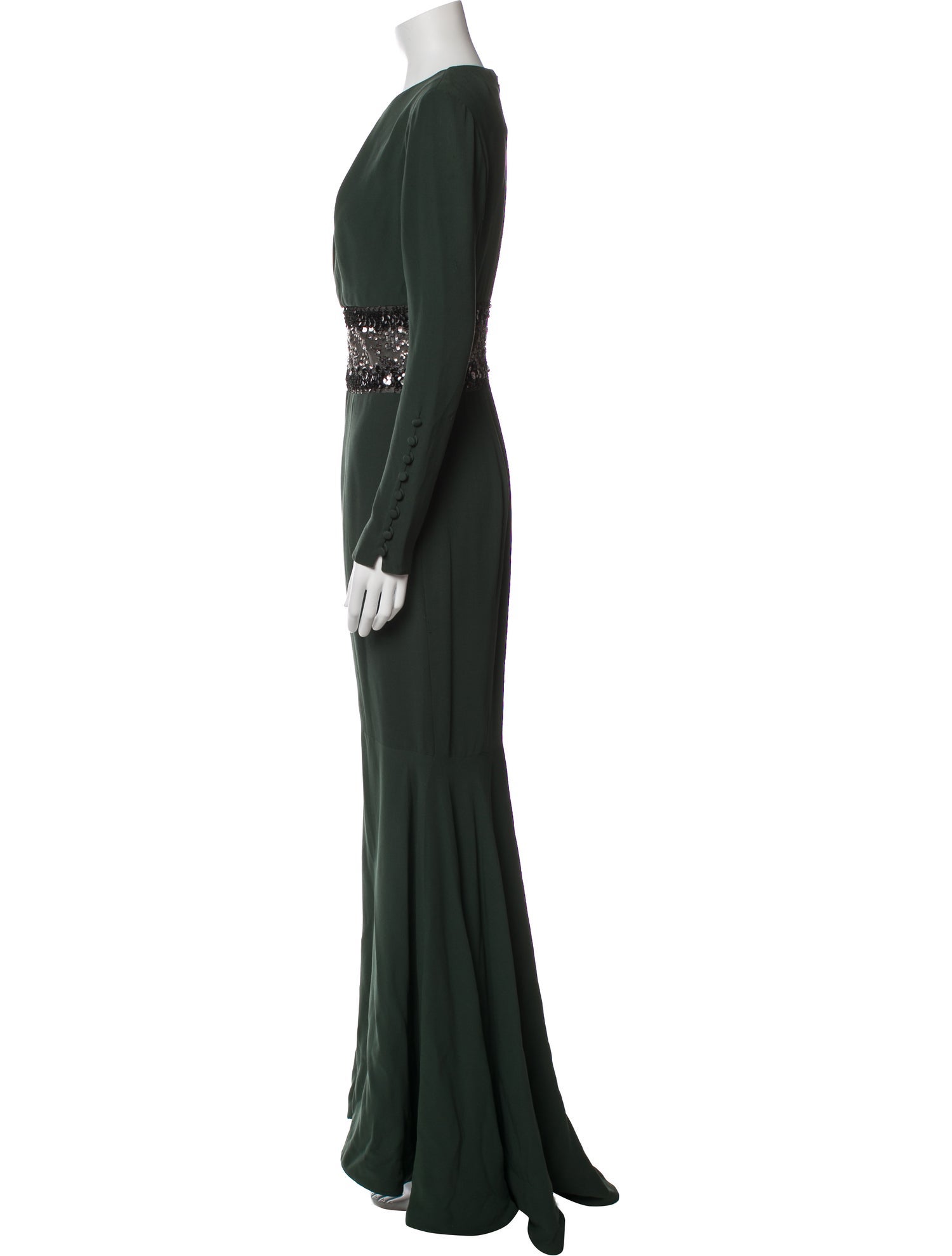 Pamella Roland Silk Long Dress