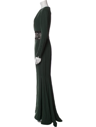 Pamella Roland Silk Long Dress